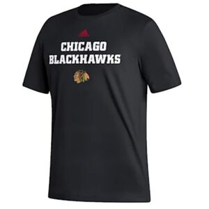 Adidas NHL Chicago Blackhawks Hockey Men's Size Small Short Sleeve Shirt